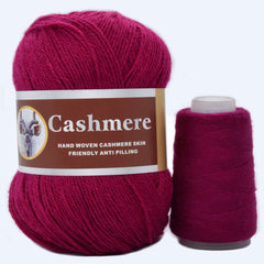 Hand Knitted Cashmere Yarn Anti Pilling Wool Middle Thick Crochet Yarn