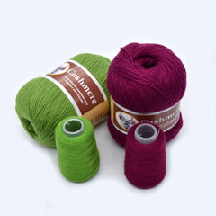 Hand Knitted Cashmere Yarn Anti Pilling Wool Middle Thick Crochet Yarn