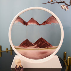 Circular Sand Painting Living Room Hourglass Glass Decoration Graduation Gift