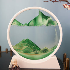 Circular Sand Painting Living Room Hourglass Glass Decoration Graduation Gift