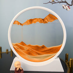 Circular Sand Painting Living Room Hourglass Glass Decoration Graduation Gift