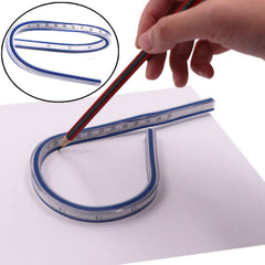 Flexible Curve Ruler Drafting Drawing Measure Tool Soft Plastic Tape Measure