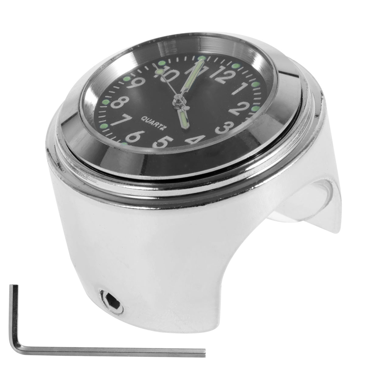 Waterproof Motorcycle Handlebar Watch Aluminum Clock Universal 17 78 20 32 Cm