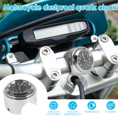Waterproof Motorcycle Handlebar Watch Aluminum Clock Universal 17 78 20 32 Cm
