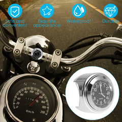 Waterproof Motorcycle Handlebar Watch Aluminum Clock Universal 17 78 20 32 Cm