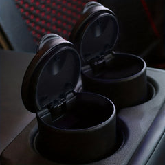 2pcs Plastic Car Ashtrays, Portable Auto Ashtrays