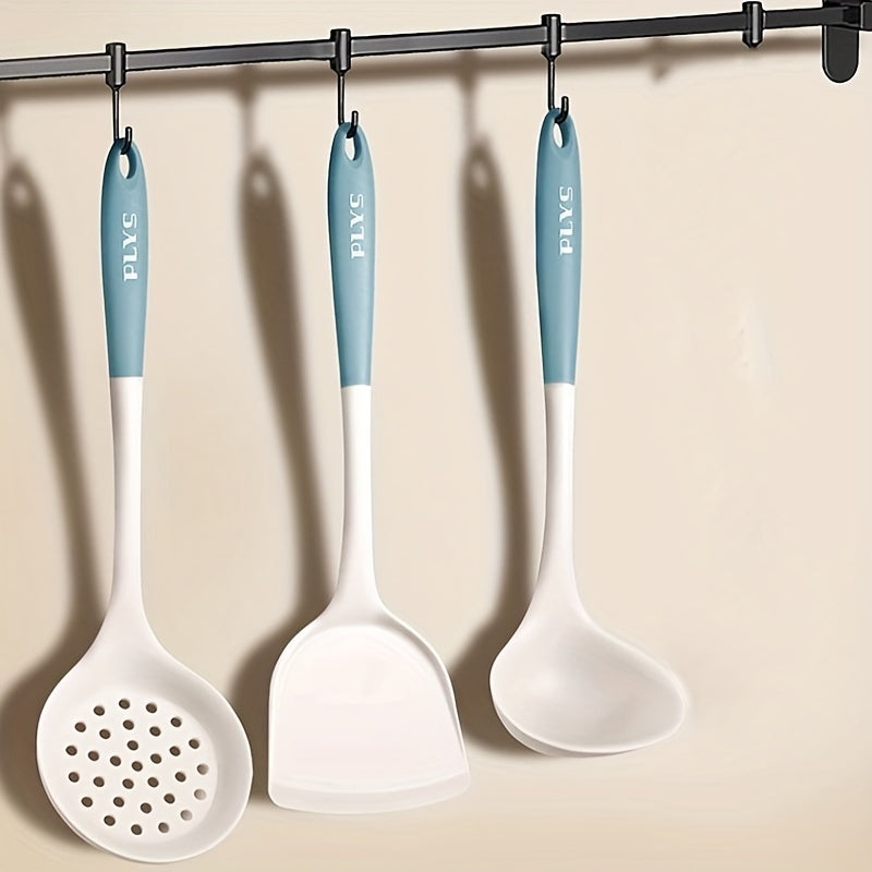 High Temp Resistant Silicone Utensil Set Rice Spoon Soup Spoon Colander Spatula