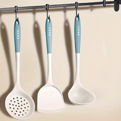 High Temp Resistant Silicone Utensil Set Rice Spoon Soup Spoon Colander Spatula