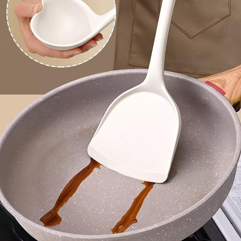 High Temp Resistant Silicone Utensil Set Rice Spoon Soup Spoon Colander Spatula