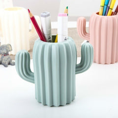 Cactus Pen Holder Desk Supplies Multifunctional Organizer