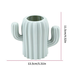Cactus Pen Holder Desk Supplies Multifunctional Organizer