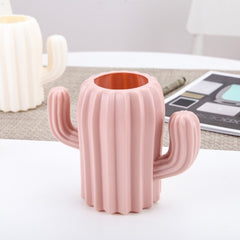 Cactus Pen Holder Desk Supplies Multifunctional Organizer