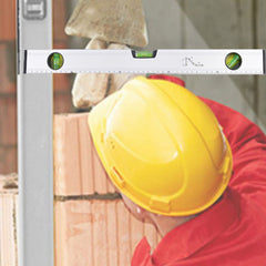 High Precision Magnetic Spirit Level Balance Horizontal Silver Ruler Bubbles