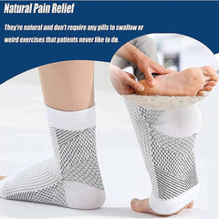 Ankle Compression Socks for Running, Cycling - Soothes Neuropathy, Plantar Fasci