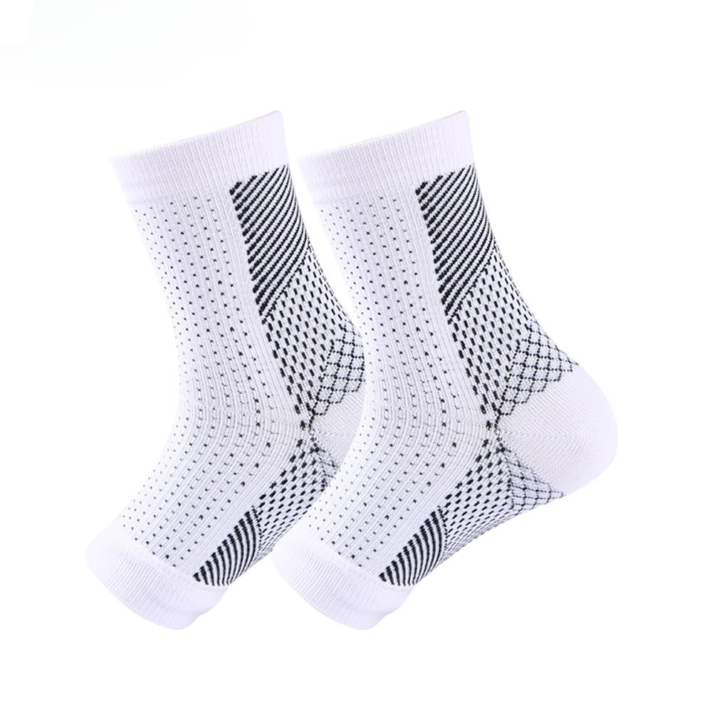 Ankle Compression Socks for Running, Cycling - Soothes Neuropathy, Plantar Fasci
