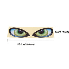 Green Reflective Eye Stickers for Car