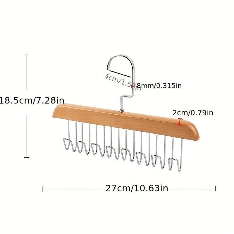 Wooden Clothes Hanger Underwear Storage Clothes Hook