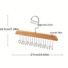 Wooden Clothes Hanger Underwear Storage Clothes Hook