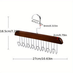 Wooden Clothes Hanger Underwear Storage Clothes Hook
