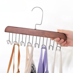 Wooden Clothes Hanger Underwear Storage Clothes Hook