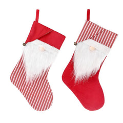 Striped Sock Christmas Stocking Hanging Decoration