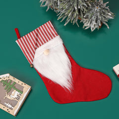 Striped Sock Christmas Stocking Hanging Decoration