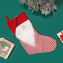 Striped Sock Christmas Stocking Hanging Decoration
