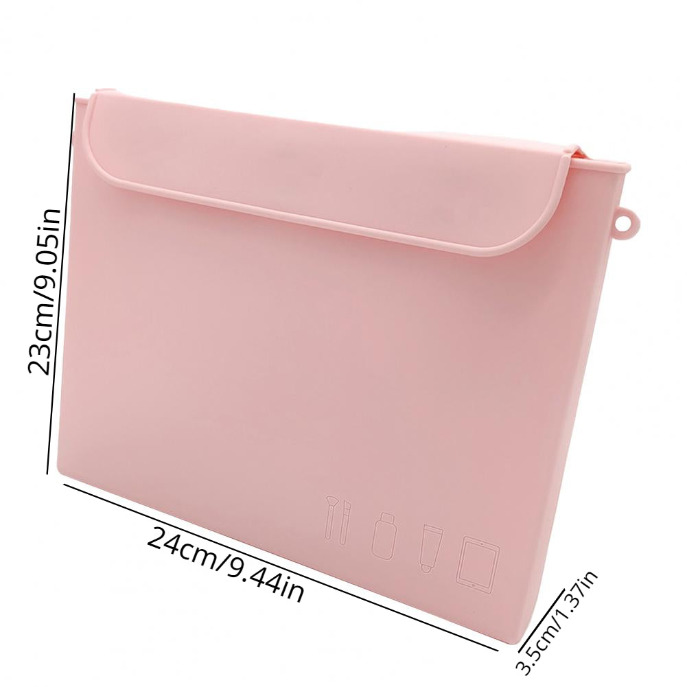 Silicone Travel Toiletry Bag for Women Makeup Beauty Tools Brushes