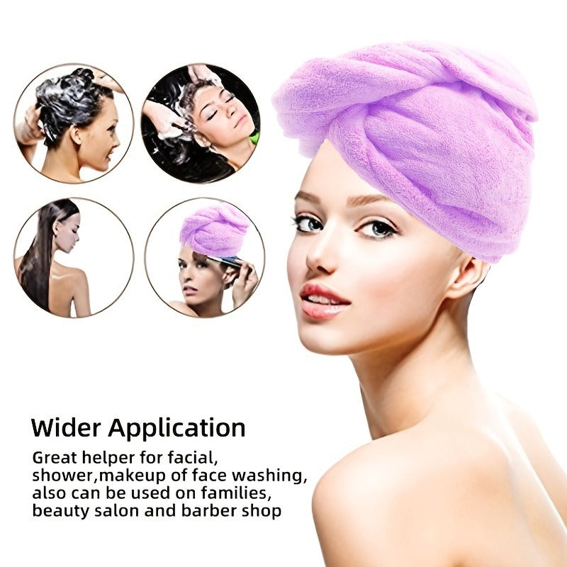 Soft Hair Drying Cap - Absorbent Hair Towel for Women