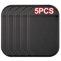 5pcs Car Dashboard Anti-slip Mat Phone Holder & Key Storage