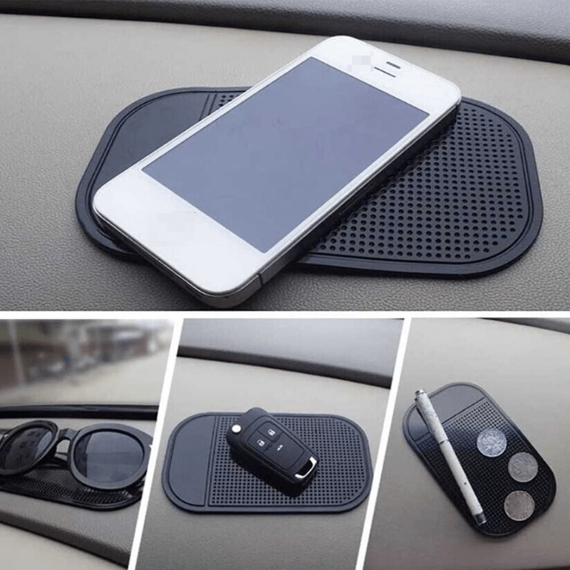 5pcs Car Dashboard Anti-slip Mat Phone Holder & Key Storage