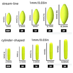 Oval Foam Fishing Floats Drift Set 3 Letter 7 2 Drif