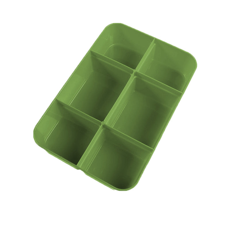 3-Tier Stack Carry Storage Box w/ Divided Tray Transparent Stackable Container