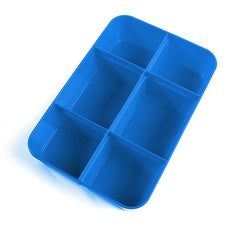 3-Tier Stack Carry Storage Box w/ Divided Tray Transparent Stackable Container
