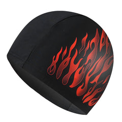 Flame Style Swimming Cap with Ear Protection
