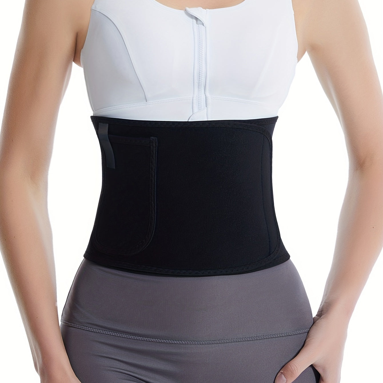 Zipper Slimmer Belly Belt Tummy Control Workout Waist Trainer