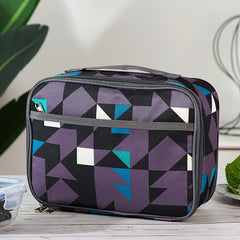 1pc Student Portable Square Lunch Bag Oxford Cloth Insulated Lunch Box