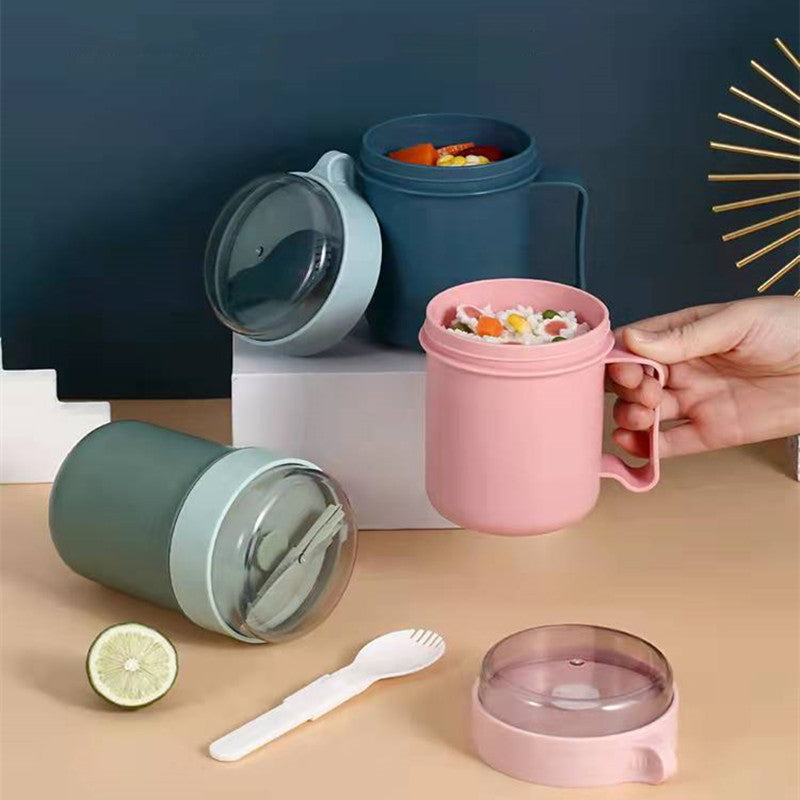 Breakfast Cup Soup Cup With Cover Outdoor Tableware