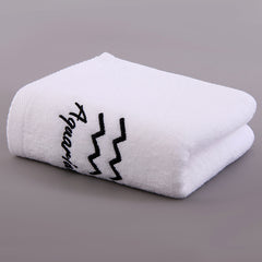 Constellation Embroidery Hand Towel Soft Cotton Face Towel for Home