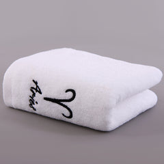 Constellation Embroidery Hand Towel Soft Cotton Face Towel for Home