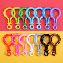 12pcs Colored Light Bulb Buckle Keychain Plush Doll Hook