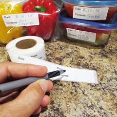 125pcs Dissolvable Food Labels for Freezer Jam Jars & Storage