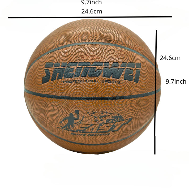 Wear Resistant No 7 Basketball for Outdoor Training and Entertainment