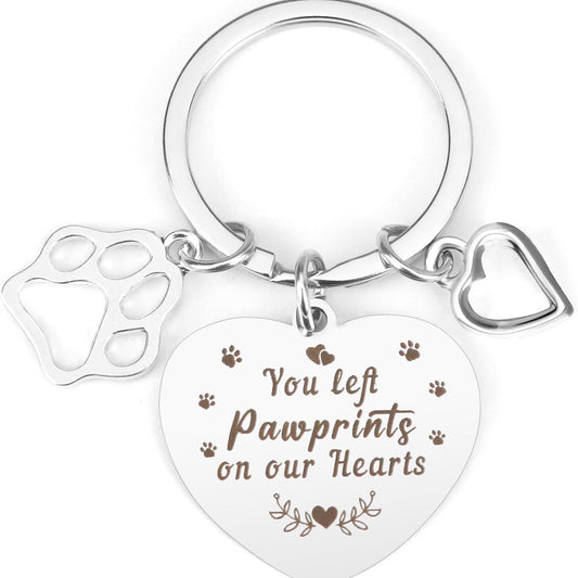 Pet Loss Keychain Engraved Dog Cat Memorial Bereavement