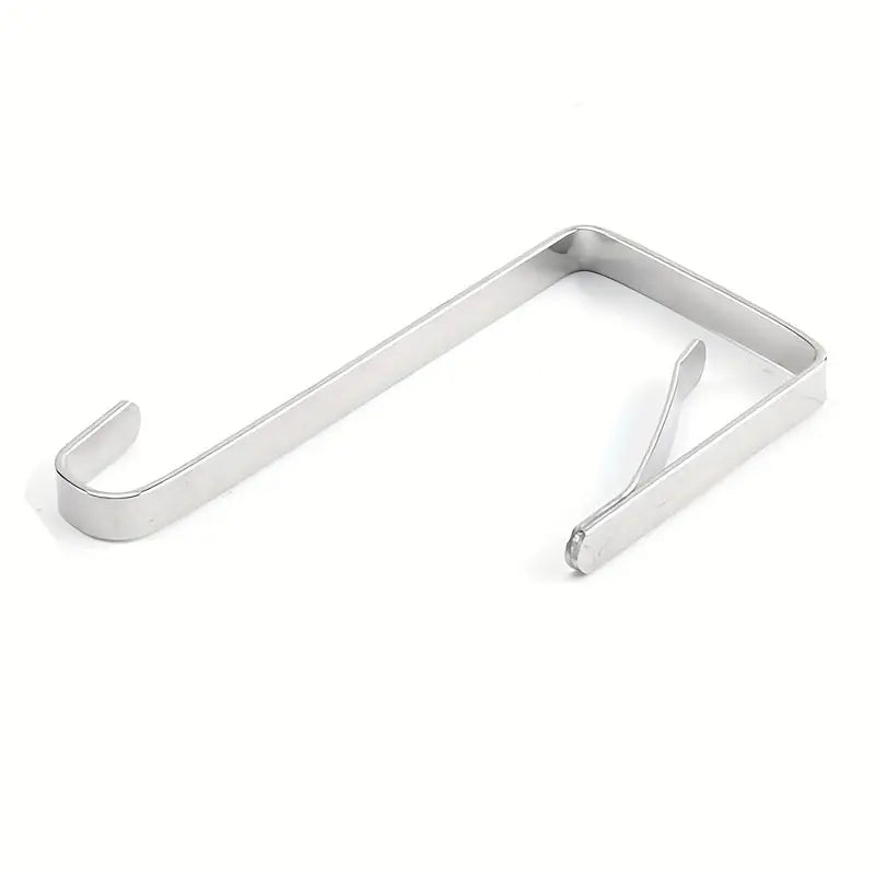 10pcs Single Hook Over The Door Metal Hanging Hook For Home Storage
