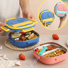 Stainless Steel Insulated Lunch Box with Tableware Leakproof Food Container