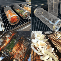 Stainless Steel BBQ Grill Baskets for Outdoor Cooking