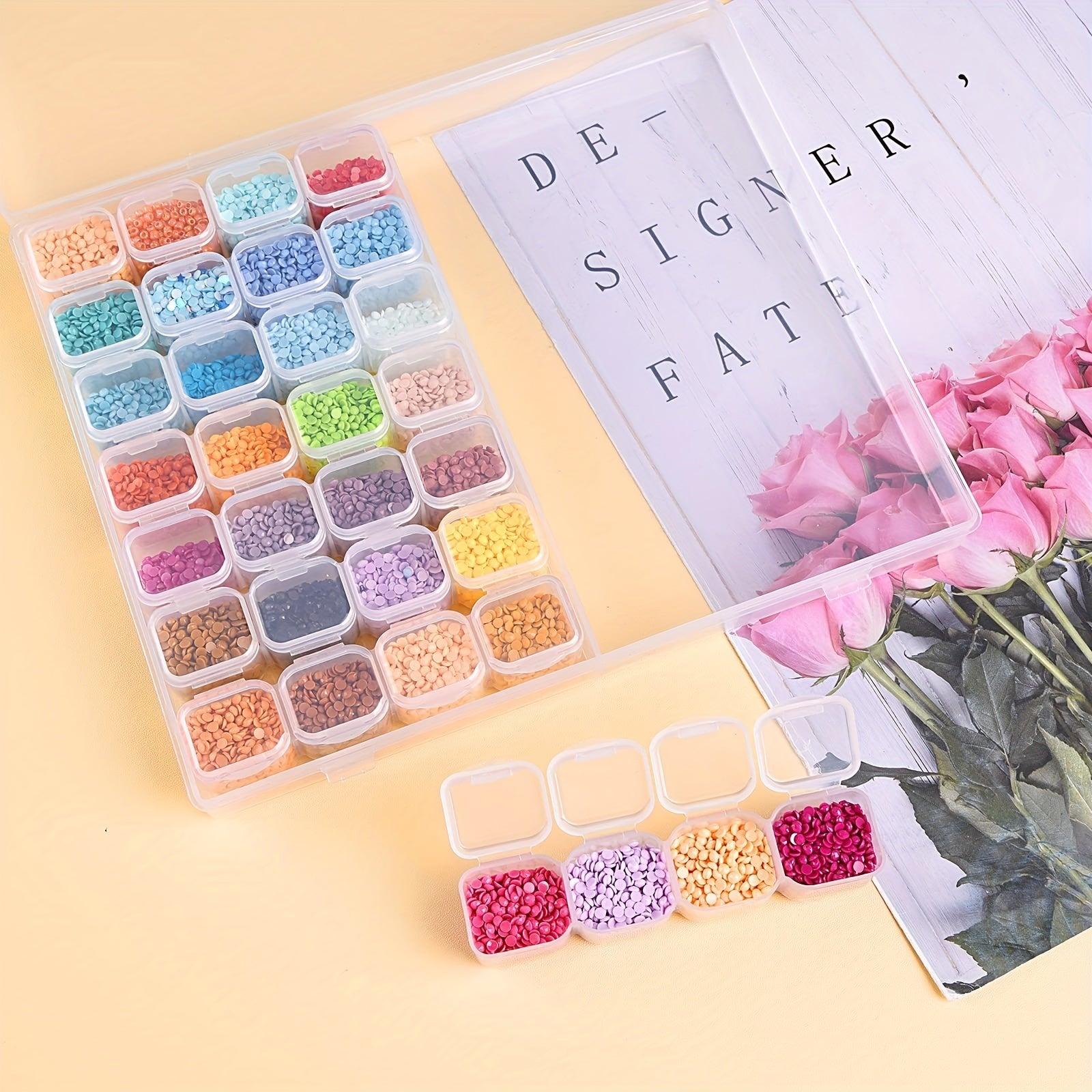 Diamond Painting Storage Box 56 Grids Plastic Embroidery Container