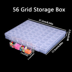 Diamond Painting Storage Box 56 Grids Plastic Embroidery Container