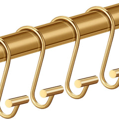 10pcs S Hooks Bathroom Curtain Hooks Metal Small S Hooks Organizing Storage